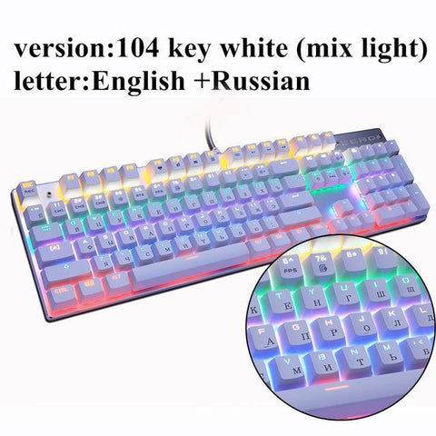 Image of * BEST SELLING 87-Key Blue Switch Gaming Keyboard for Tablet Desktop