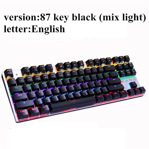 Image of * BEST SELLING 87-Key Blue Switch Gaming Keyboard for Tablet Desktop