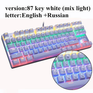 * BEST SELLING 87-Key Blue Switch Gaming Keyboard for Tablet Desktop