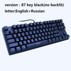 * BEST SELLING 87-Key Blue Switch Gaming Keyboard for Tablet Desktop