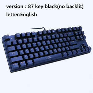 * BEST SELLING 87-Key Blue Switch Gaming Keyboard for Tablet Desktop