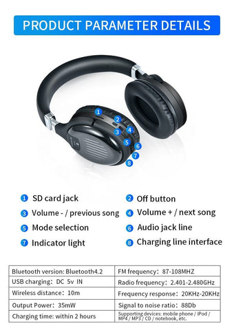 Image of * BEST SELLING Gaming Wireless 3D Stereo Bluetooth Headset with Noise Reduction