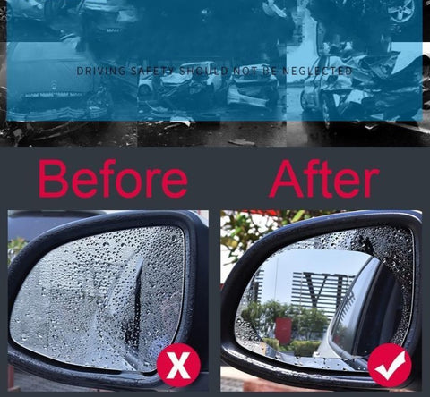 Image of * Car Rearview Mirror Protective Film - Waterproof Rainproof Anti Fog Car Sticker