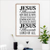 * Christian Wall Art Poster- Jesus the Savior