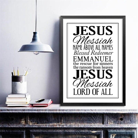 Image of * Christian Wall Art Poster- Jesus the Savior