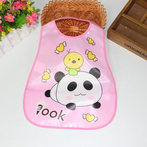 Image of * Cute Designs Adjustable Waterproof E-Z Clean Baby Bibs EVA Plastic