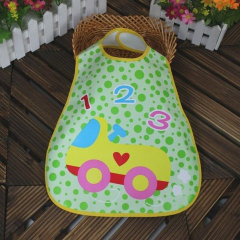 Image of * Cute Designs Adjustable Waterproof E-Z Clean Baby Bibs EVA Plastic