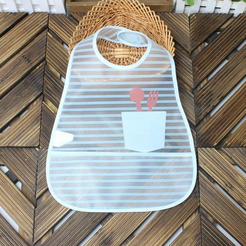 Image of * Cute Designs Adjustable Waterproof E-Z Clean Baby Bibs EVA Plastic