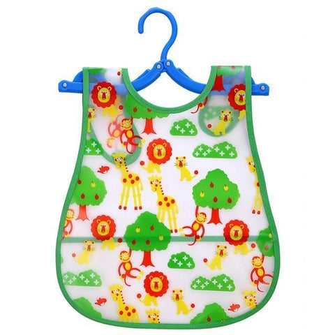 Image of * Cute Designs Adjustable Waterproof E-Z Clean Baby Bibs EVA Plastic