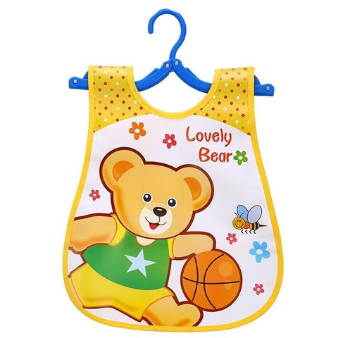 Image of * Cute Designs Adjustable Waterproof E-Z Clean Baby Bibs EVA Plastic