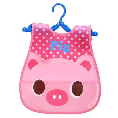 Image of * Cute Designs Adjustable Waterproof E-Z Clean Baby Bibs EVA Plastic