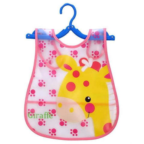 Image of * Cute Designs Adjustable Waterproof E-Z Clean Baby Bibs EVA Plastic