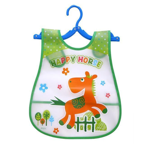 Image of * Cute Designs Adjustable Waterproof E-Z Clean Baby Bibs EVA Plastic