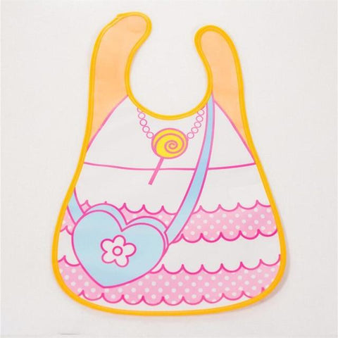 Image of * Cute Designs Adjustable Waterproof E-Z Clean Baby Bibs EVA Plastic