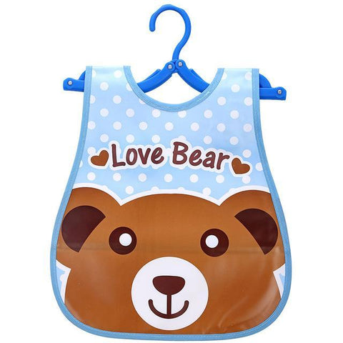 Image of * Cute Designs Adjustable Waterproof E-Z Clean Baby Bibs EVA Plastic