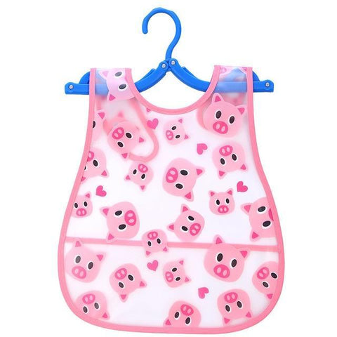 Image of * Cute Designs Adjustable Waterproof E-Z Clean Baby Bibs EVA Plastic