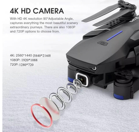 Image of * Amazing 4K WiFi Quadcopter Drone with Wide Angle Camera & Foldable Body for EZ Storage