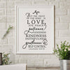 * Fruit Of The Spirit Christian Canvas Wall Art Print  Bible Verse Galatians 5:22