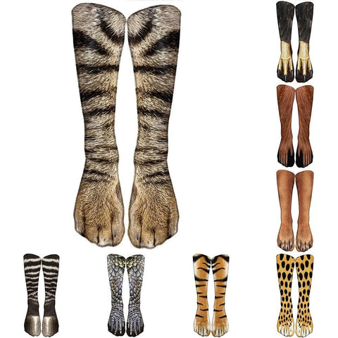 Image of * Funny Novelty Animal Print Socks High Ankle