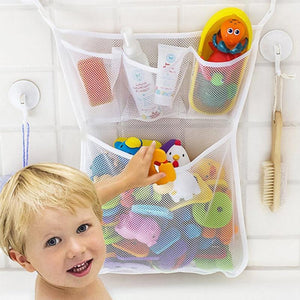 * Hanging Mesh Baby Bath Toy Organizer & Tidy Storage Bag