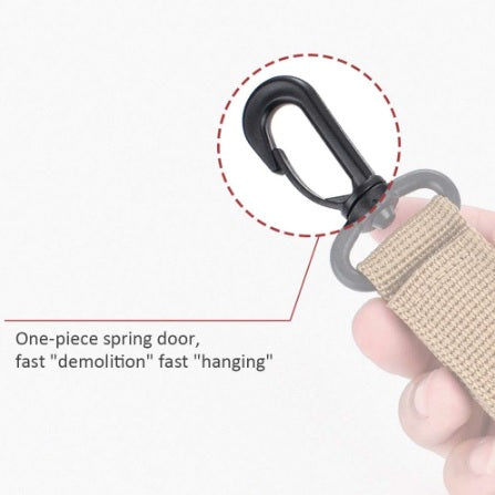 Image of * 360 Degree Rotation Hook Buckle Keychain Tactical Outdoor Camping