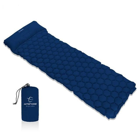 Image of * Inflatable Sleeping Pad Camping Mat With Pillow Air Mattress Sleeping Cushion with Outdoor Camping & Hiking