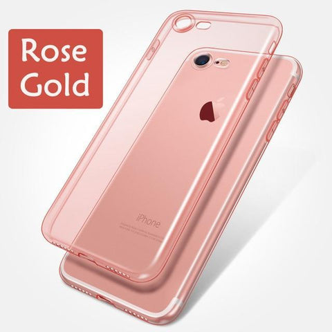 Image of * Luxury Clear Soft Case For iPhone 11 Pro Max 7 8 6 6s Plus 7Plus 8Plus X XS MAX XR Transparent Phone Case For 5 5s SE 6sPlus