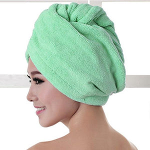 * Microfiber After-Shower Hair Drying Wrap for Women