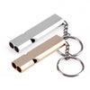 * Mini Portable 150db Double Pipe High Decibel Outdoor Camping Hiking Survival Whistle Keychain