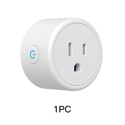 Image of * Mini US WiFi Smart Plug with Surge Protector, Voice Control Smart Socket Works with Alexa Google Home \ APP