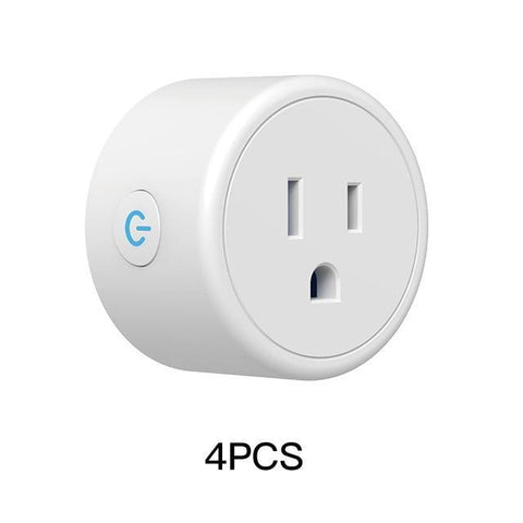 Image of * Mini US WiFi Smart Plug with Surge Protector, Voice Control Smart Socket Works with Alexa Google Home \ APP