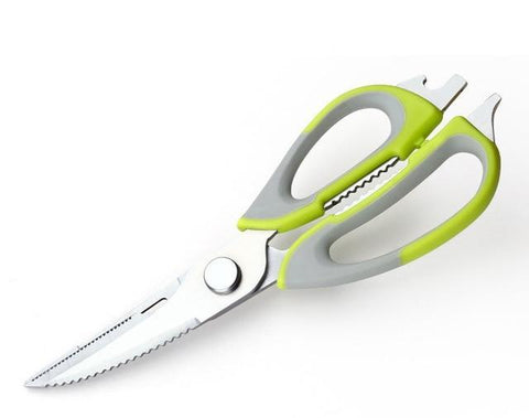 Image of * Multi-Function Stainless Steel Kitchen Scissors for Cutting Meat, Potatoes, Cheese & Vegetables