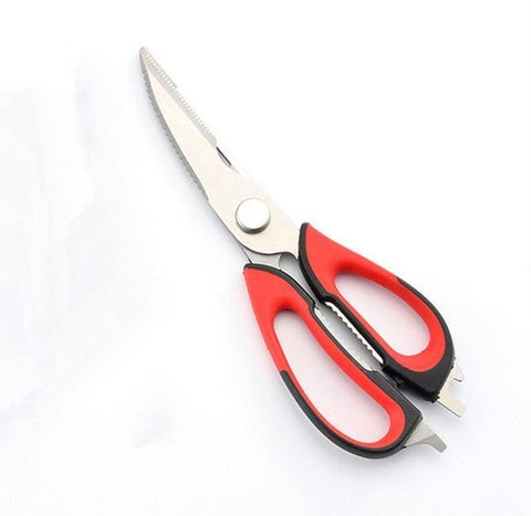 Image of * Multi-Function Stainless Steel Kitchen Scissors for Cutting Meat, Potatoes, Cheese & Vegetables