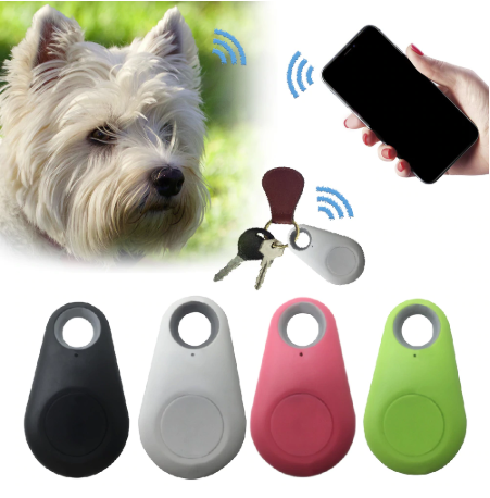 Image of * NEW Pet Smart Bluetooth Tracker GPS Locator For Dogs, Cats, Lost Suitcases, or Kids with Smartphone APP (BATTERY INCLUDED)