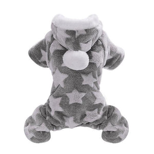 * Pet Fleece Jumpsuit for Puppy or Cat - Hooded