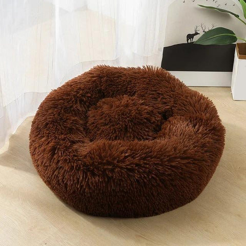 Image of * PET LOVER'S Plush Rounded Cushion Dog and Cat Bed Lounger Sofa (7 Sizes)