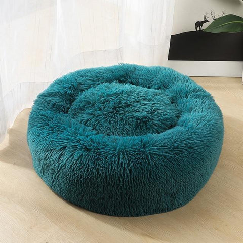 Image of * PET LOVER'S Plush Rounded Cushion Dog and Cat Bed Lounger Sofa (7 Sizes)