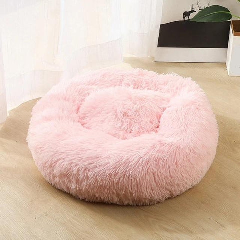 Image of * PET LOVER'S Plush Rounded Cushion Dog and Cat Bed Lounger Sofa (7 Sizes)