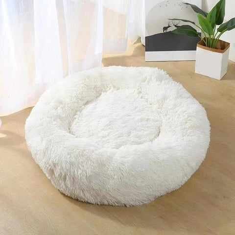 Image of * PET LOVER'S Plush Rounded Cushion Dog and Cat Bed Lounger Sofa (7 Sizes)