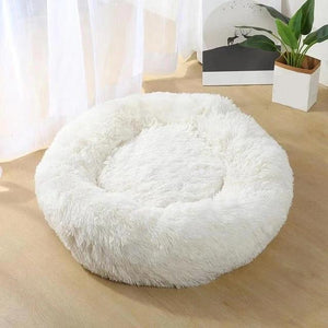 * PET LOVER'S Plush Rounded Cushion Dog and Cat Bed Lounger Sofa (7 Sizes)