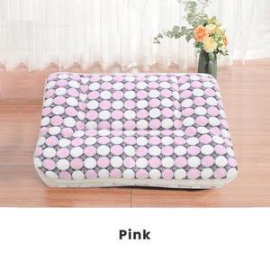 * Pet Soft Fleece Cushioned Blanket Bed Mat For Puppy Dog Cat - Washable