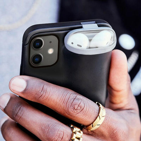 Image of * Popular Newly Designed AirPods Holder Case for iPhone 11 Pro Max, XS Max, XR, X, 10, 8, 7 Plus