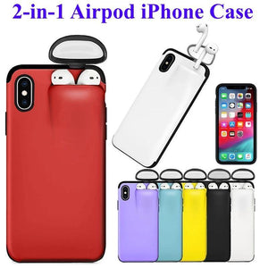 * Popular Newly Designed AirPods Holder Case for iPhone 11 Pro Max, XS Max, XR, X, 10, 8, 7 Plus