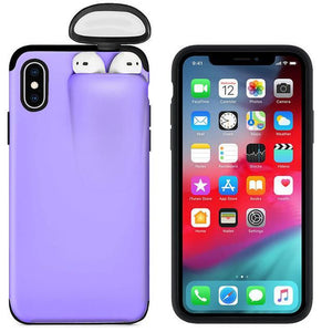 * Popular Newly Designed AirPods Holder Case for iPhone 11 Pro Max, XS Max, XR, X, 10, 8, 7 Plus