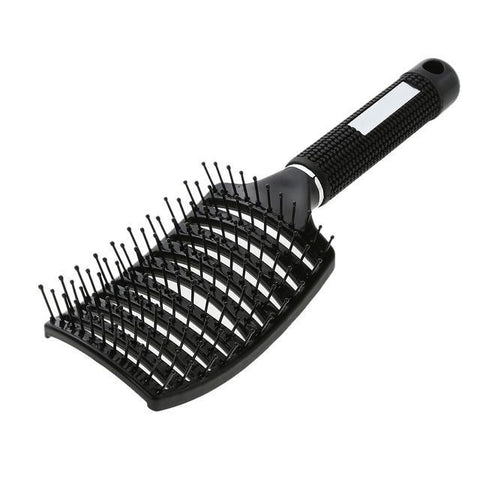 Image of * Popular Salon Scalp Massage Hairbrush with Nylon Bristles for Detangling Wet Curly Women's Hair