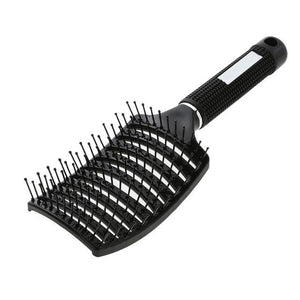 * Popular Salon Scalp Massage Hairbrush with Nylon Bristles for Detangling Wet Curly Women's Hair