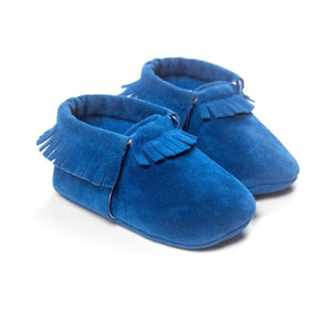 * Popular Suede Baby Moccasins Shoe, Soft-soled, Non-slip First Walker (0-18 Month Sizes)