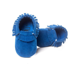 * Popular Suede Baby Moccasins Shoe, Soft-soled, Non-slip First Walker (0-18 Month Sizes)