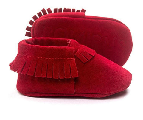 Image of * Popular Suede Baby Moccasins Shoe, Soft-soled, Non-slip First Walker (0-18 Month Sizes)