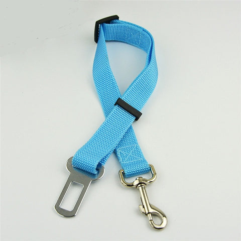 Image of * Pet Travel Car Seat Safety Belt for Dogs and Cats - Adjustable Leash Harness (10 Colors)